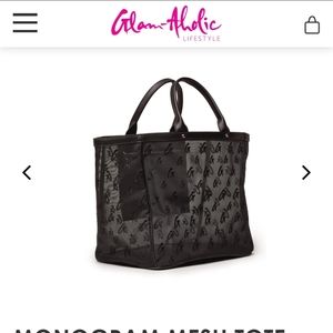 Glamaholic Mesh Monogram Tote
